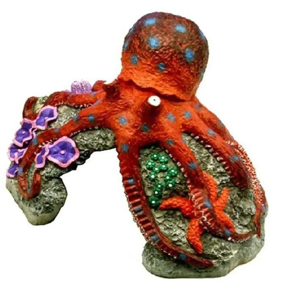 Blue Ribbon Pet Products Resin Ornament - Blue Ring Octopus